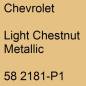 Preview: Chevrolet, Light Chestnut Metallic, 58 2181-P1.